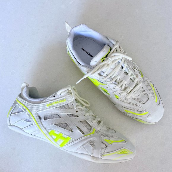 BALENCIAGA Off-White and Yellow Drive Sneakers - size 8 - Picture 5 of 8